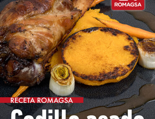 Codillo asado con calabaza y cerveza negra