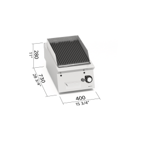 PARRILLA GAS VOLCANICA S700 MOD. SG7PL40B