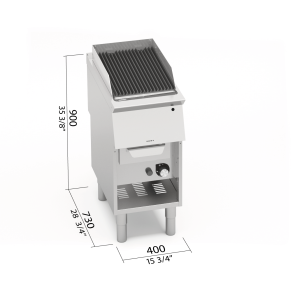 PARRILLA GAS AGUA S700 MOD. SG7WG40M