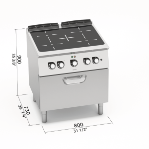 COCINA VITRO 4 FUE+HORNO S700 MOD. SE7P4/VTR+FE2