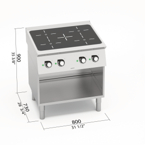 COCINA INDUCCION 4 FUE S700 MOD. SE7P4M/IND