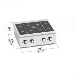 COCINA INDUCCION 4 FUE S700 MOD. SE7P4B/IND