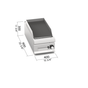 BARBACOA GAS 400 MOD. LXG9PL40/G