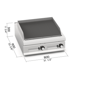 BARBACOA GAS 800 MOD. LXG9PL80/G