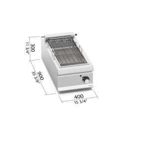 PARRILLA ELECT. 400 LX900 MOD. LXE9CG40
