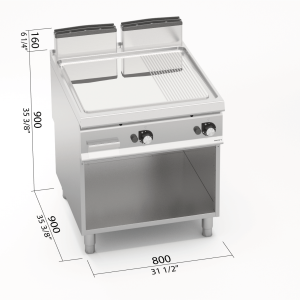 FRYTOP GAS S900 MOD. SG9FM8M-2/CPD