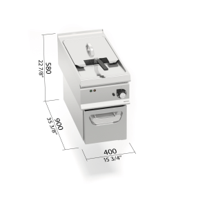 FREIDORA ELE 22 LT LX900 MOD. LXE9F22-4S