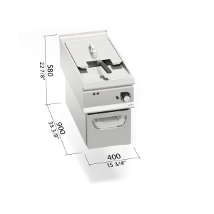 FREIDORA ELE 18 LT LX900 MOD. LXE9F18-4