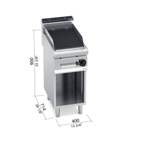 BARBACOA 700 MOD. PLG40M/G " GAS "
