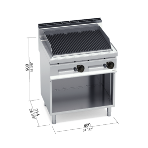 BARBACOA 700 MOD. PLG80M/G "GAS"