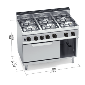 COCINA 700 MOD. G7F6P+FG