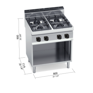 COCINA 700 MOD. G7F4M  "4F TOP GAS "