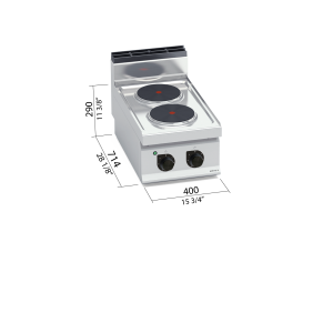 COCINA 700 MOD. E7P2B "2F RED.ELEC."
