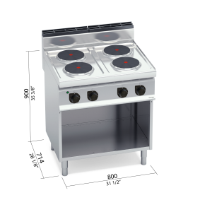 COCINA 700 MOD. E7P4M "4F RED. ELEC."