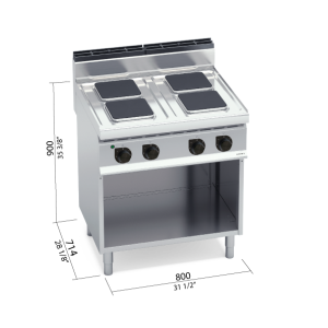 COCINA 700 MOD. E7PQ4M "4F CUA. ELEC."