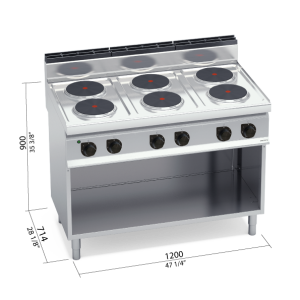 COCINA 700 MOD. E7P6M "6F RED. ELEC."