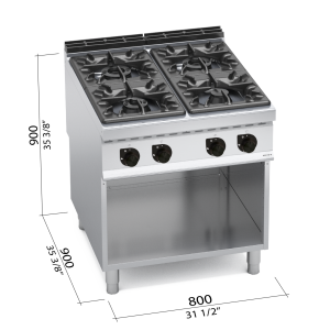 COCINA 900 MOD. G9F4M "4F TOP GAS"