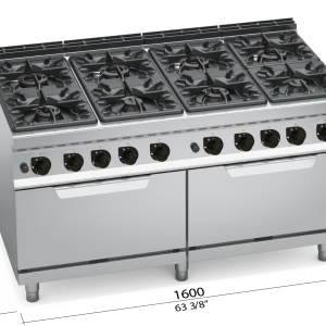 COCINA 900 MOD. G9F8+2FG "8F+2H  2/1 GAS"