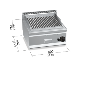 BARBACOA 600 MOD. G6PL60B "GAS SOBREMESA"
