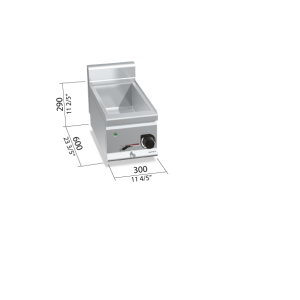 BAÑO Mª 600  MOD. E6BM3B " ELEC. GN 3/4"