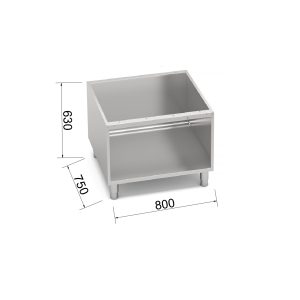 SOPORTE INOX LX900 MOD. 9SG80