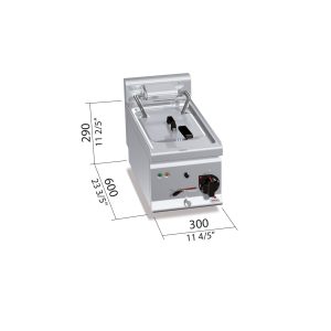 FREIDORA 600 MOD. E6F10-3B 6KW. "10L. ELEC."