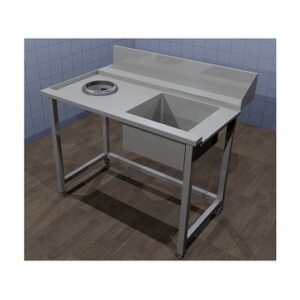 MESA PRELAVADO CON DESBARACE 1200 IZQUIERDA